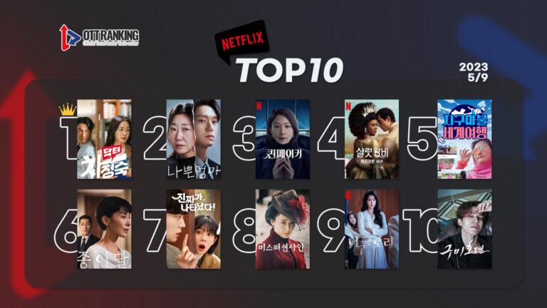 [데일리 OTT 랭킹] 5/9 넷플·웨이브·티빙 TOP10 – 웰메이드 드라마 대격전