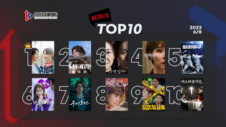 [데일리 OTT 랭킹] 6/8 넷플·티빙·웨이브 TOP10 – 엄정화의 행복지수는 99%