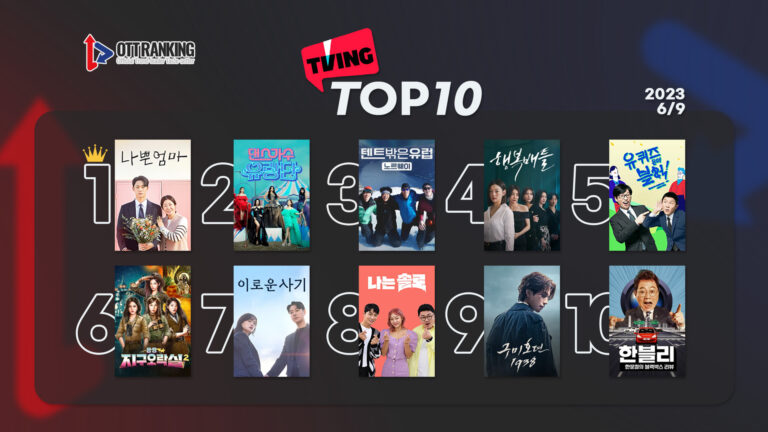 [데일리 OTT 랭킹] 6/9 티빙·웨이브·넷플 TOP10 – 라미란과 이도현의 아름다운 이별