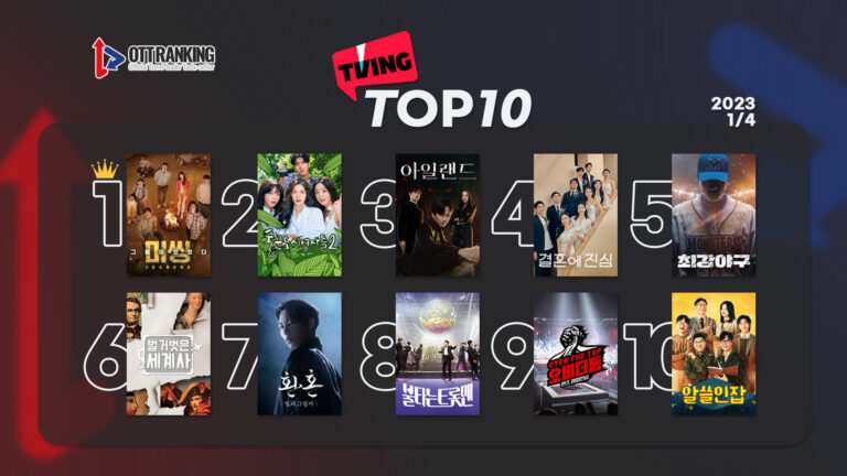 [데일리 OTT 랭킹] 1/4 티빙·넷플·웨이브 TOP10 – 연말 드라마의 중간 성적표